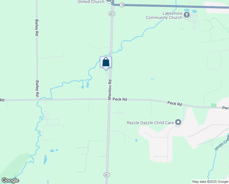 map of restaurants, bars, coffee shops, grocery stores, and more near 1330 Manitou Rd in Hilton
