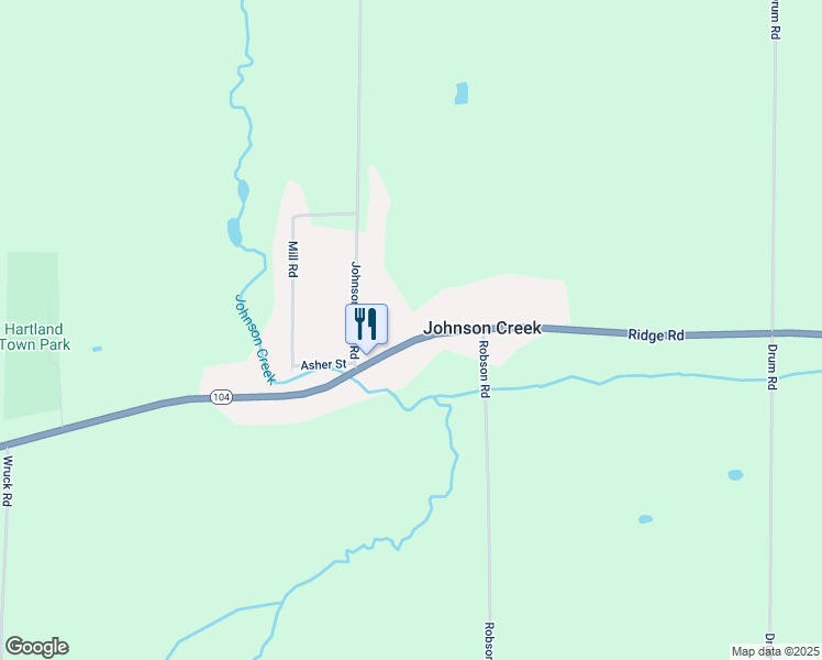 map of restaurants, bars, coffee shops, grocery stores, and more near 9203 Ridge Road in Middleport