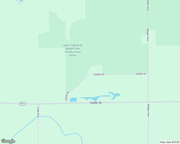 map of restaurants, bars, coffee shops, grocery stores, and more near 335th Street in Forest City