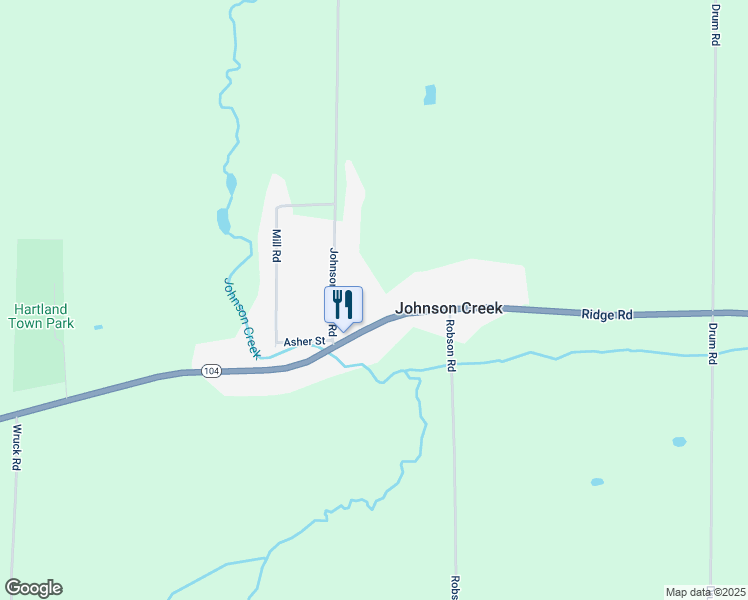 map of restaurants, bars, coffee shops, grocery stores, and more near 9203 Ridge Road in Middleport
