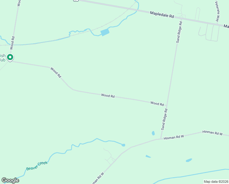 map of restaurants, bars, coffee shops, grocery stores, and more near 7820 Wood Road in Barneveld