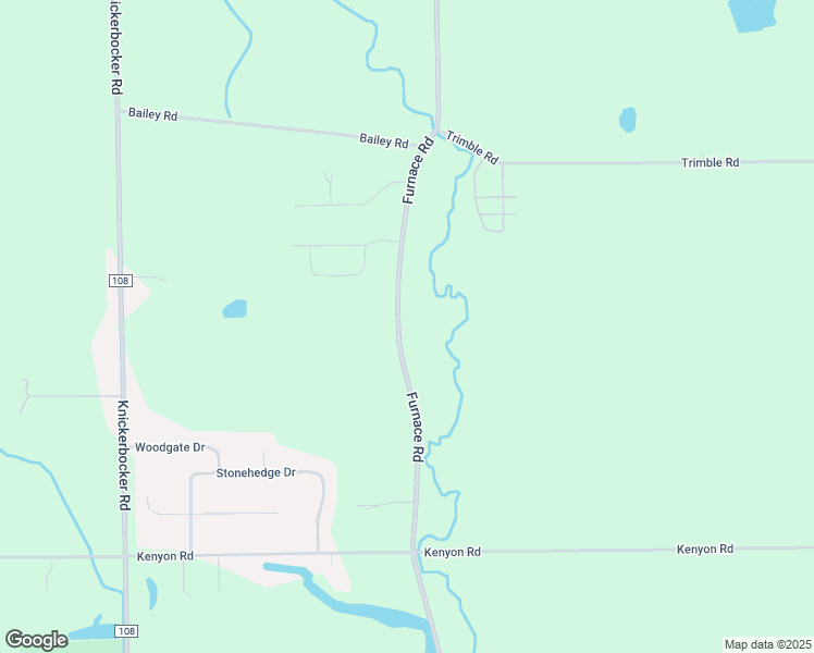 map of restaurants, bars, coffee shops, grocery stores, and more near 6846 Furnace Road in Ontario