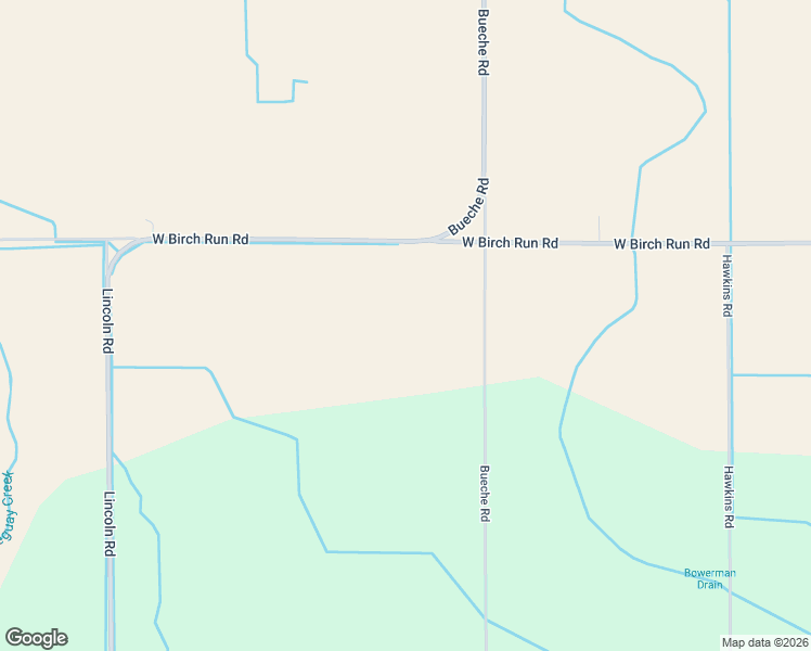 map of restaurants, bars, coffee shops, grocery stores, and more near 3135 West Birch Run Road in Burt