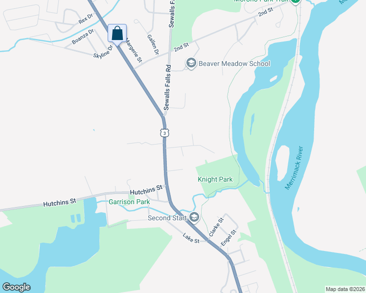 map of restaurants, bars, coffee shops, grocery stores, and more near 5 Davis Street in Concord