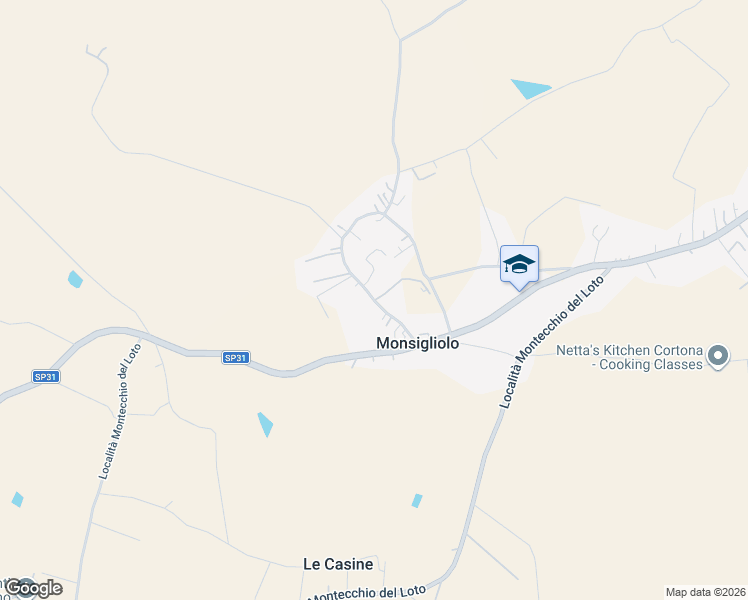 map of restaurants, bars, coffee shops, grocery stores, and more near SP31 in Camucia