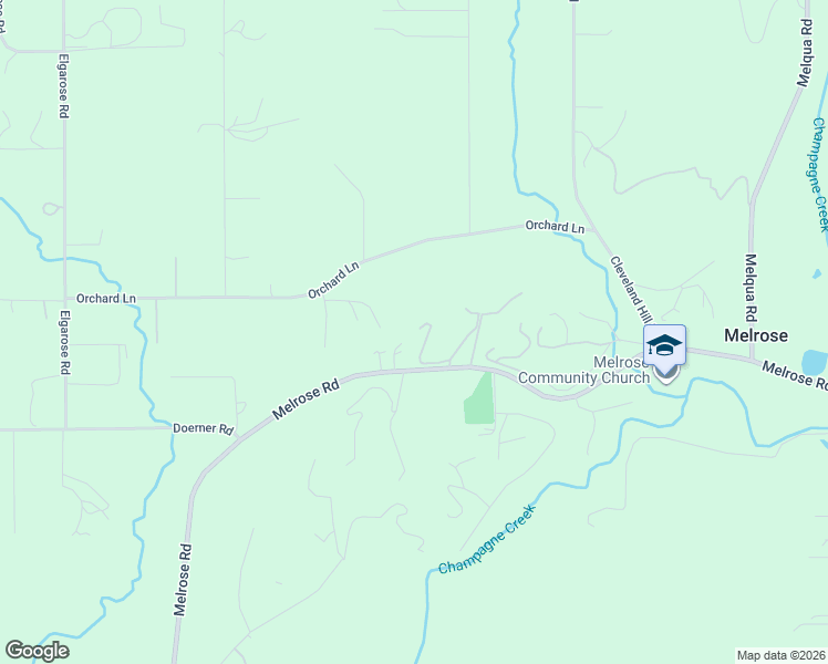 map of restaurants, bars, coffee shops, grocery stores, and more near 4447 Melrose Road in Roseburg