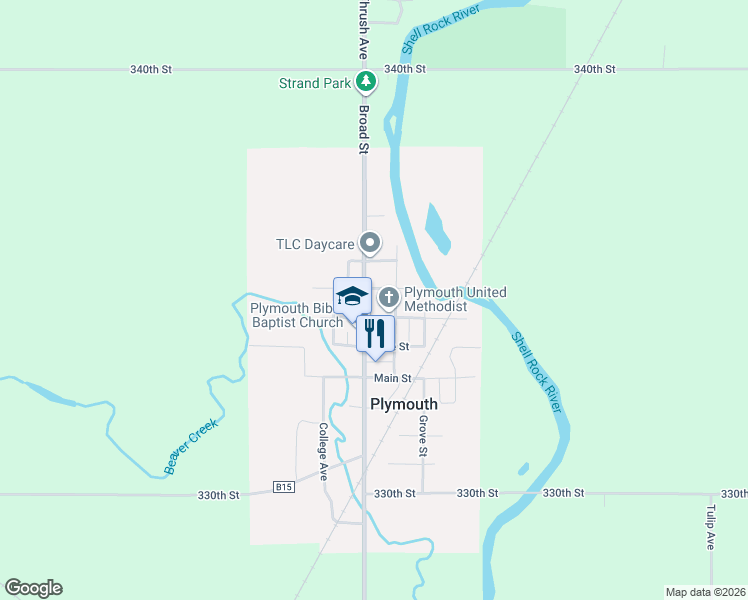 map of restaurants, bars, coffee shops, grocery stores, and more near 905 Broad St in Plymouth