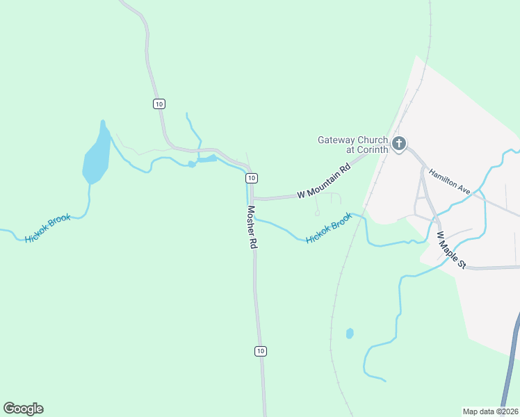 map of restaurants, bars, coffee shops, grocery stores, and more near 138 County Road 10 in Corinth