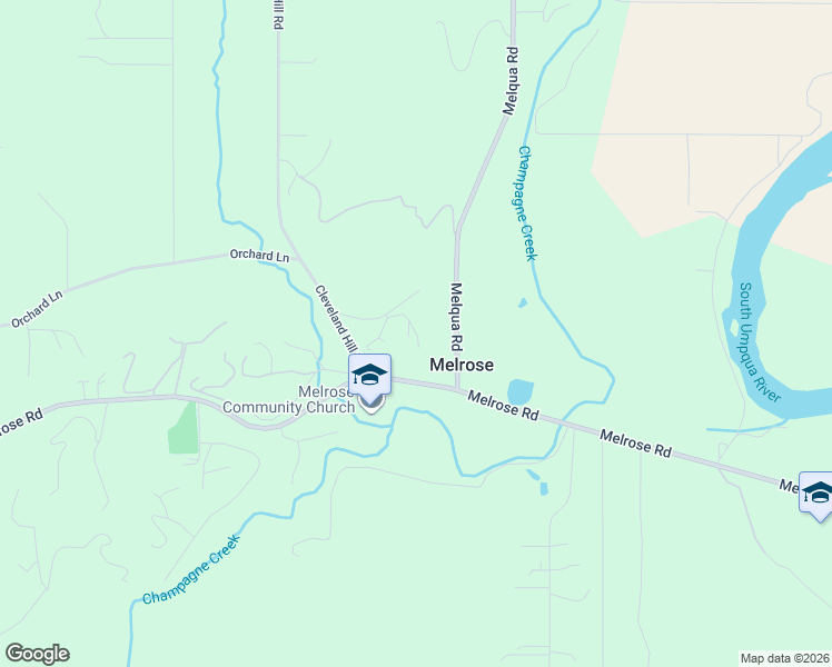 map of restaurants, bars, coffee shops, grocery stores, and more near 152 Melqua Road in Roseburg