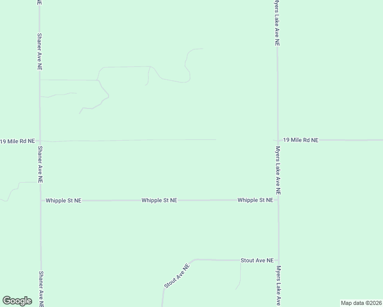 map of restaurants, bars, coffee shops, grocery stores, and more near 6868 19 Mile Road Northeast in Cedar Springs