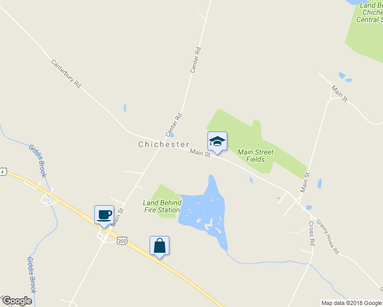 map of restaurants, bars, coffee shops, grocery stores, and more near 60 Main Street in Chichester