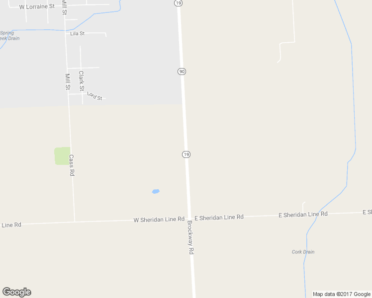 map of restaurants, bars, coffee shops, grocery stores, and more near 5851 Brockway Road in Peck