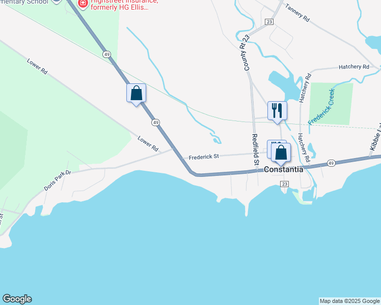 map of restaurants, bars, coffee shops, grocery stores, and more near 84 Frederick Street in Constantia