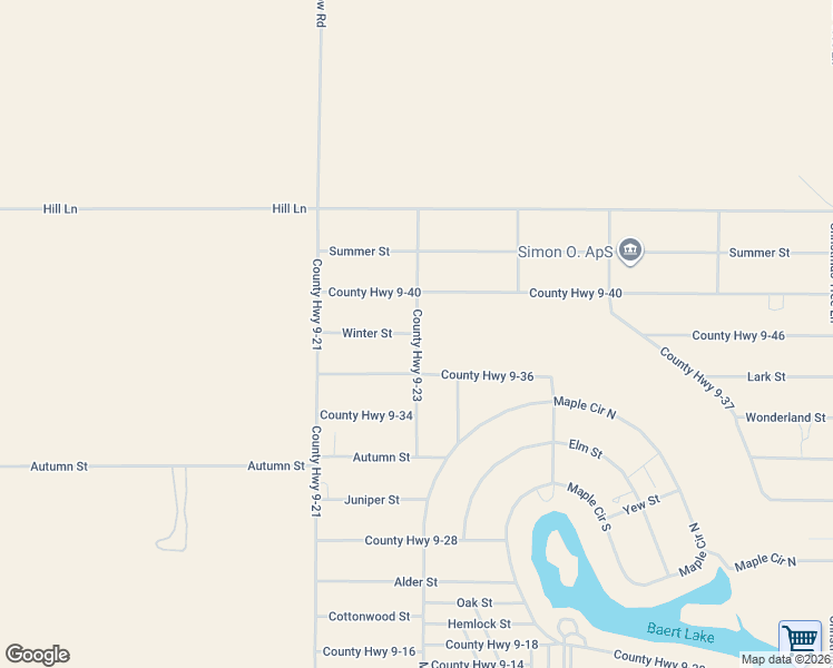 map of restaurants, bars, coffee shops, grocery stores, and more near County Highway 9-23 in Christmas Valley