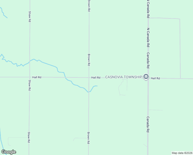map of restaurants, bars, coffee shops, grocery stores, and more near 15753 Hall Road in Casnovia