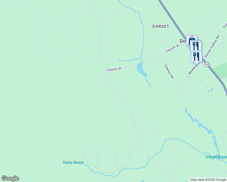 map of restaurants, bars, coffee shops, grocery stores, and more near 2937 Dorset West Road in Dorset