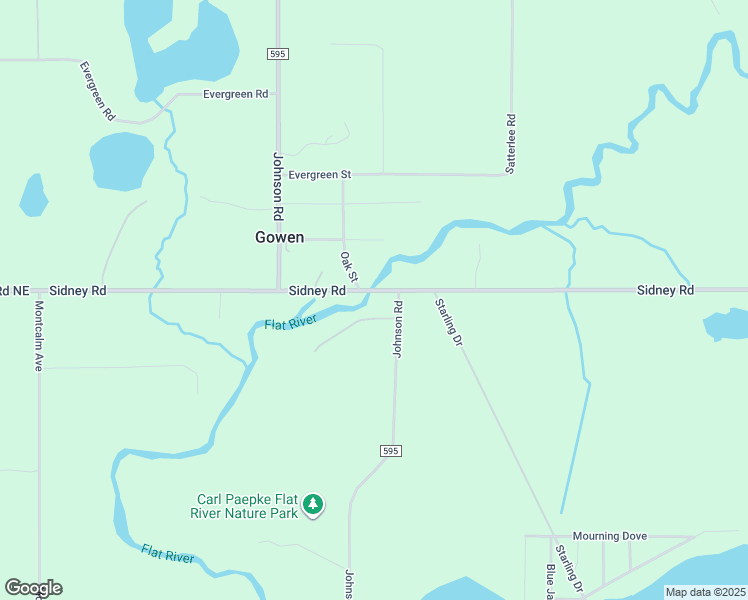 map of restaurants, bars, coffee shops, grocery stores, and more near 11265 Sidney Road in Gowen