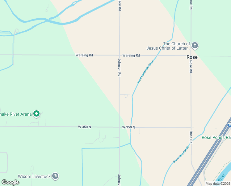 map of restaurants, bars, coffee shops, grocery stores, and more near 374 Johnson Road in Blackfoot