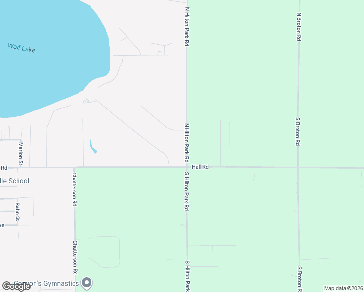 map of restaurants, bars, coffee shops, grocery stores, and more near 143 South Hilton Park Road in Muskegon