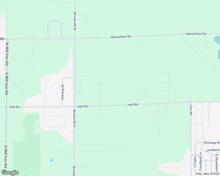 map of restaurants, bars, coffee shops, grocery stores, and more near 4228 Hall Road in Muskegon