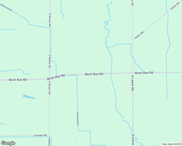map of restaurants, bars, coffee shops, grocery stores, and more near 9600-9714 Birch Run Road in Birch Run