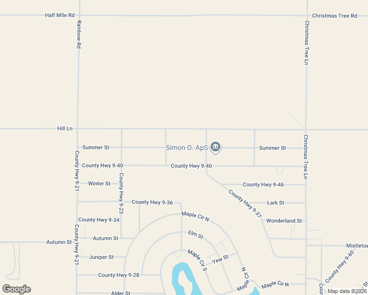 map of restaurants, bars, coffee shops, grocery stores, and more near Summer Street in Christmas Valley