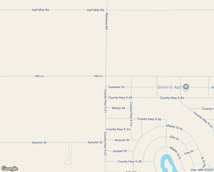map of restaurants, bars, coffee shops, grocery stores, and more near Summer Street in Christmas Valley