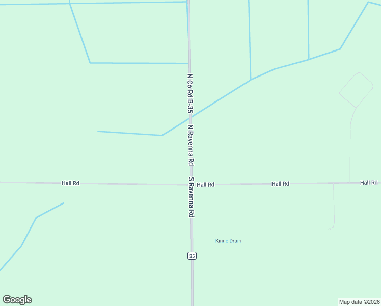 map of restaurants, bars, coffee shops, grocery stores, and more near 73 North Ravenna Road in Ravenna