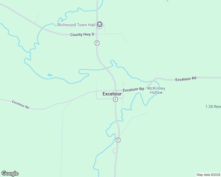 map of restaurants, bars, coffee shops, grocery stores, and more near 30792 County Highway F in Blue River