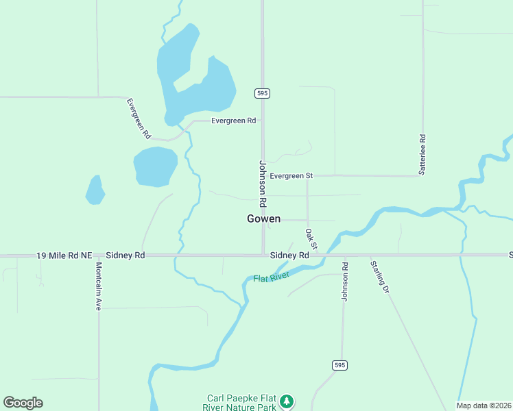 map of restaurants, bars, coffee shops, grocery stores, and more near 2840 Johnson Road in Gowen