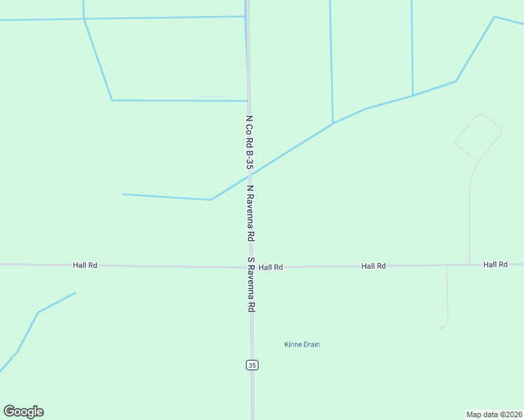 map of restaurants, bars, coffee shops, grocery stores, and more near 73 North Ravenna Road in Ravenna