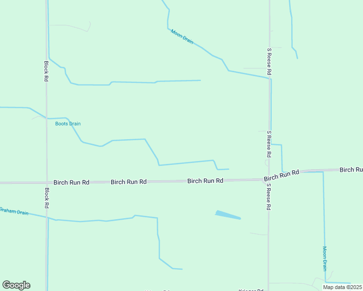 map of restaurants, bars, coffee shops, grocery stores, and more near 12745 Birch Run Road in Birch Run