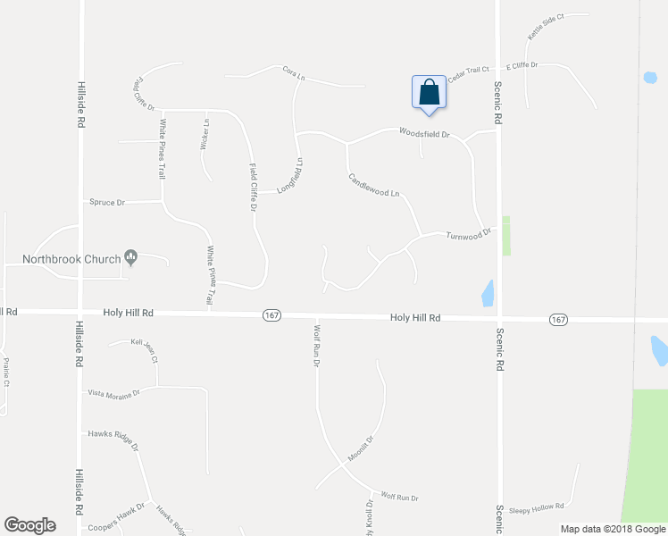 map of restaurants, bars, coffee shops, grocery stores, and more near 1744 Whispering Woods Court in Richfield
