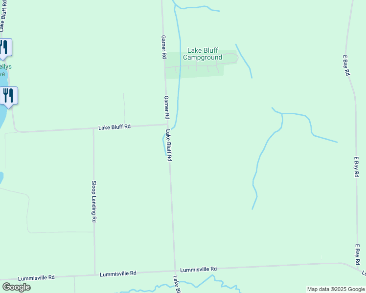 map of restaurants, bars, coffee shops, grocery stores, and more near 6958 Lake Bluff Road in Wolcott