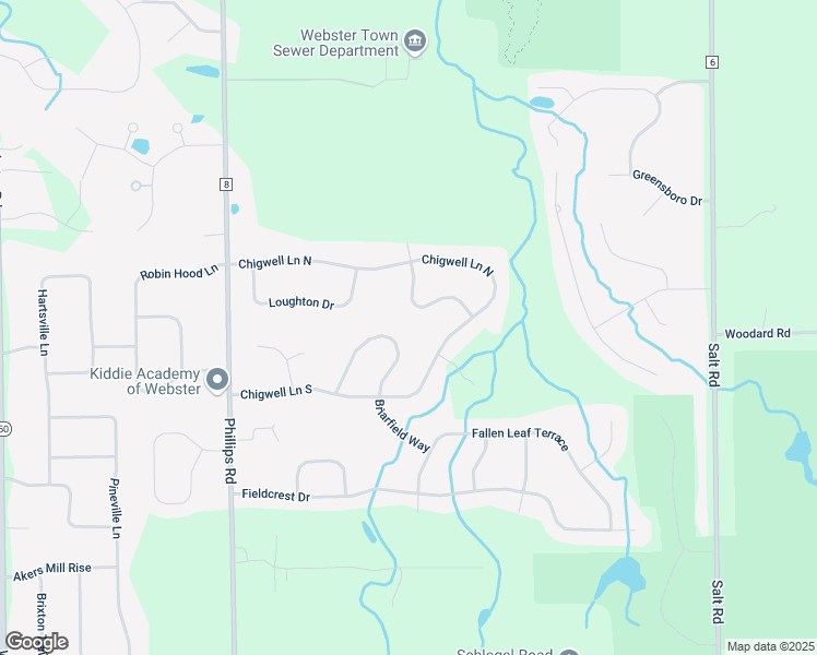 map of restaurants, bars, coffee shops, grocery stores, and more near 1633 Glendowan Terrace in Webster