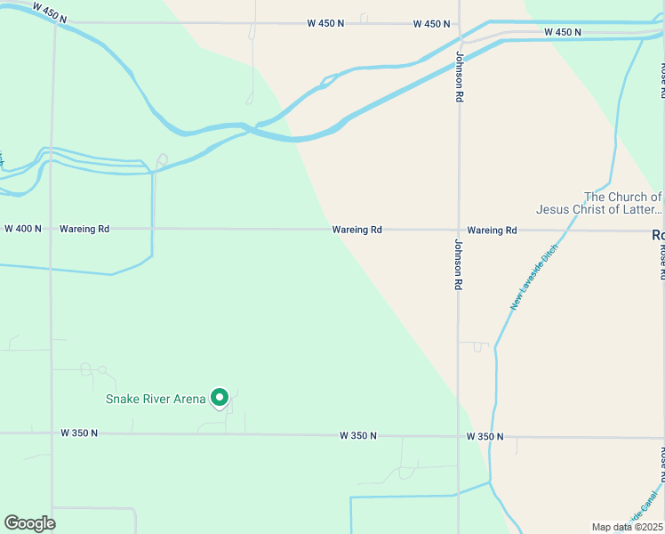map of restaurants, bars, coffee shops, grocery stores, and more near 400 Johnson Road in Blackfoot