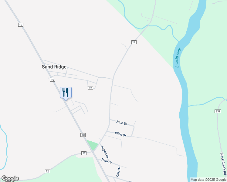 map of restaurants, bars, coffee shops, grocery stores, and more near 1143 County Route 12 in Pennellville