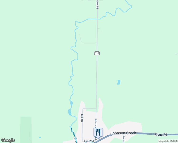 map of restaurants, bars, coffee shops, grocery stores, and more near 3074 Johnson Creek Road in Middleport