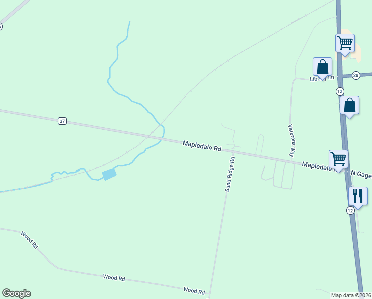 map of restaurants, bars, coffee shops, grocery stores, and more near 10434 Mapledale Road in Barneveld
