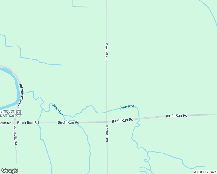 map of restaurants, bars, coffee shops, grocery stores, and more near 11680 Marshall Road in Birch Run