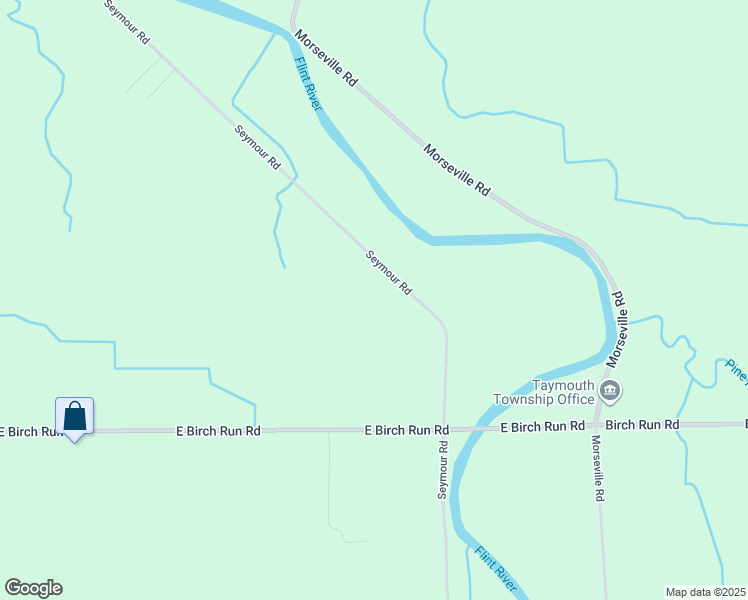 map of restaurants, bars, coffee shops, grocery stores, and more near 11700 Seymour Road in Burt