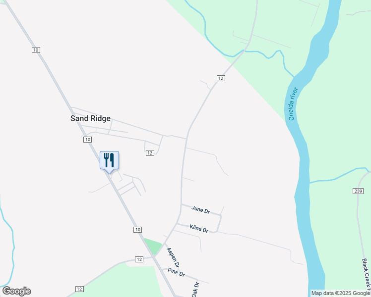 map of restaurants, bars, coffee shops, grocery stores, and more near 1143 County Route 12 in Pennellville