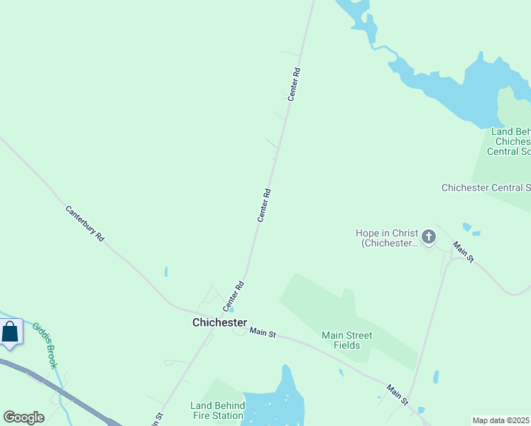 map of restaurants, bars, coffee shops, grocery stores, and more near 86 Center Road in Chichester