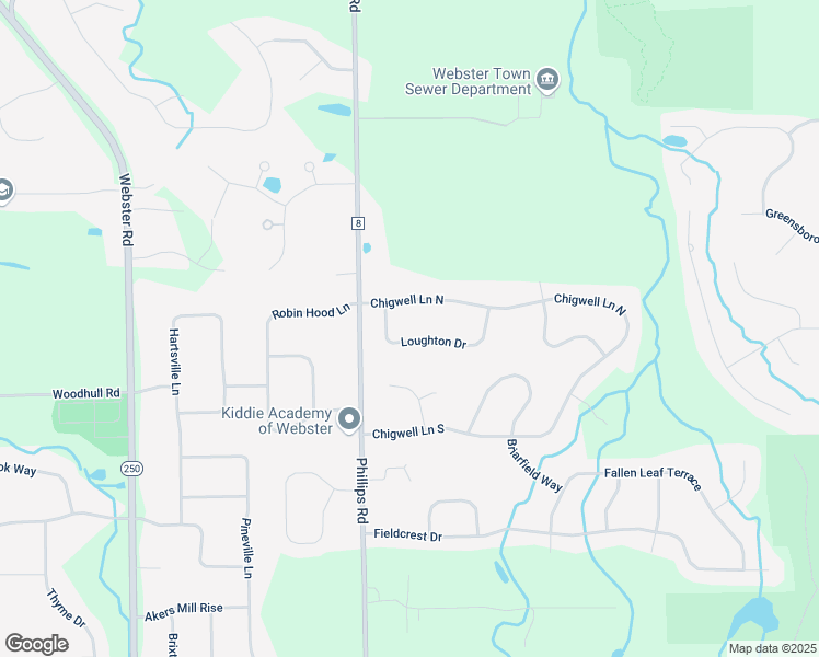 map of restaurants, bars, coffee shops, grocery stores, and more near 1436 Loughton Dr in Webster
