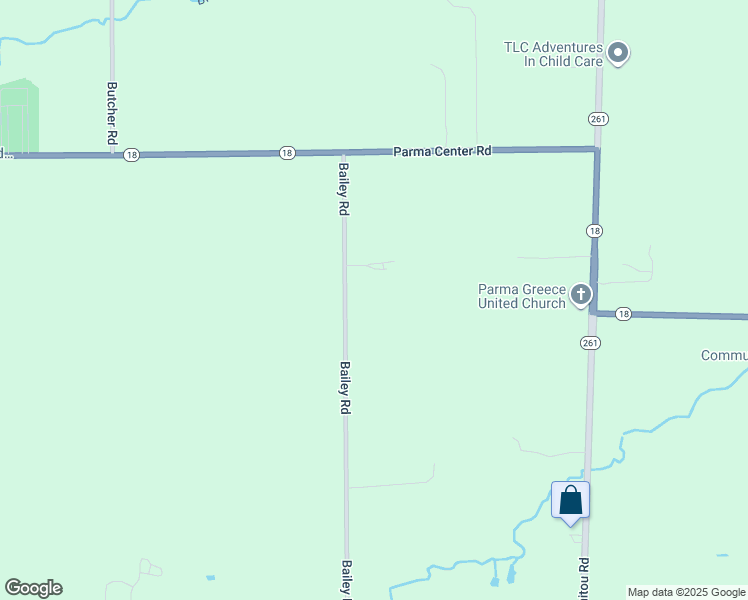 map of restaurants, bars, coffee shops, grocery stores, and more near 64 Bailey Road in Hilton