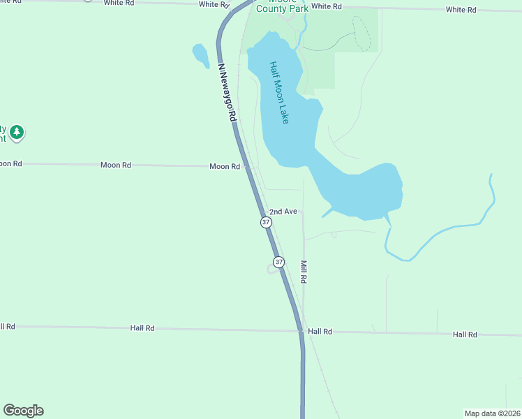 map of restaurants, bars, coffee shops, grocery stores, and more near 17539 2nd Avenue in Casnovia