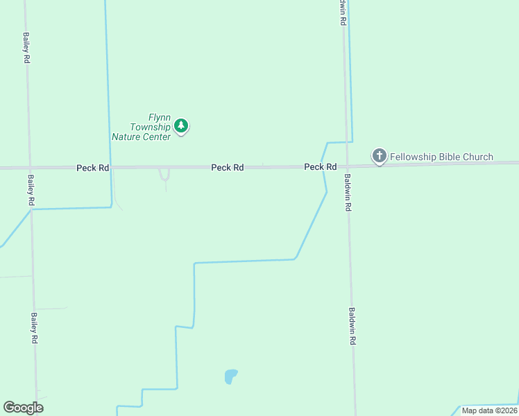 map of restaurants, bars, coffee shops, grocery stores, and more near 3195 Peck Road in Brown City
