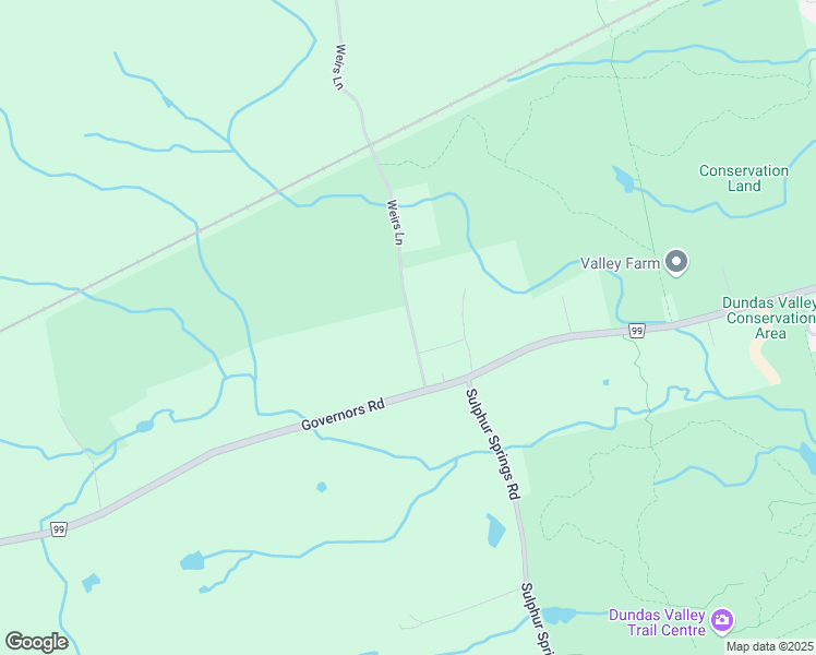 map of restaurants, bars, coffee shops, grocery stores, and more near 21 Weirs Lane in Hamilton