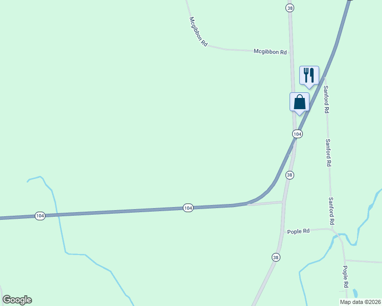 map of restaurants, bars, coffee shops, grocery stores, and more near 13227 New York 38 in Martville