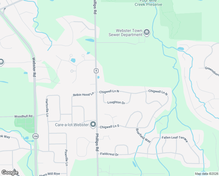 map of restaurants, bars, coffee shops, grocery stores, and more near 1430 Chigwell Lane North in Webster